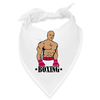 boxing boxer - Bandana - Weiß - Vorne