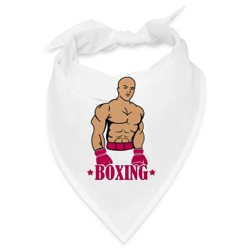 boxing boxer - Bandana - Weiß - Vorne
