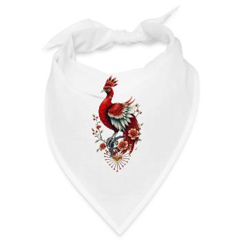 Starren Sie in die Unendlichkeit auf einen majestätischen Vogel - Bandana - Weiß - Vorne