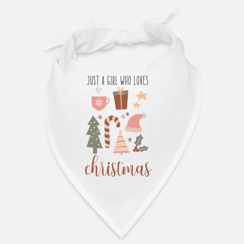 Boho Nur ein Mädchen, das Weihnachten liebt Bandana