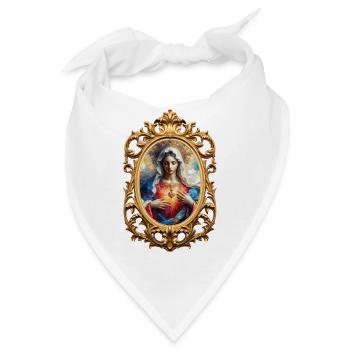 Stechpalme Maria Maria Madonna Mariana Jungfrau Maria Heilig - Bandana - Weiß - Vorne