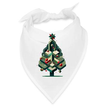 Moderner Weihnachtsbaum – Eleganz für die Festtage - Bandana - Weiß - Vorne