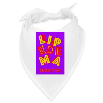 Lipedema Survivor - Bandana - Weiß - Vorne