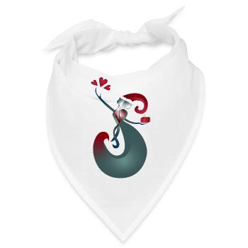 Schenken Empfangen Weihnachten - Bandana - Weiß - Vorne
