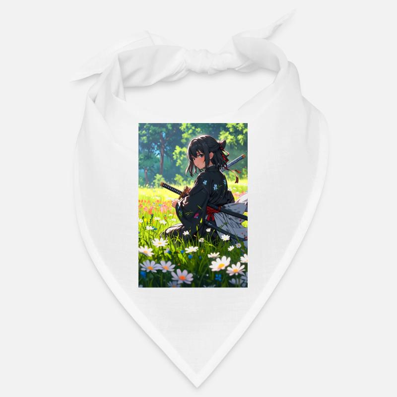 Samurai Anime Girl – Tradition meets elegance Bandana