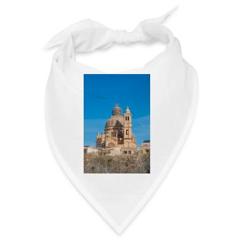 Gozo Insel Xewkija Stadtrotunde von Xewkija Malta - Bandana - Weiß - Vorne