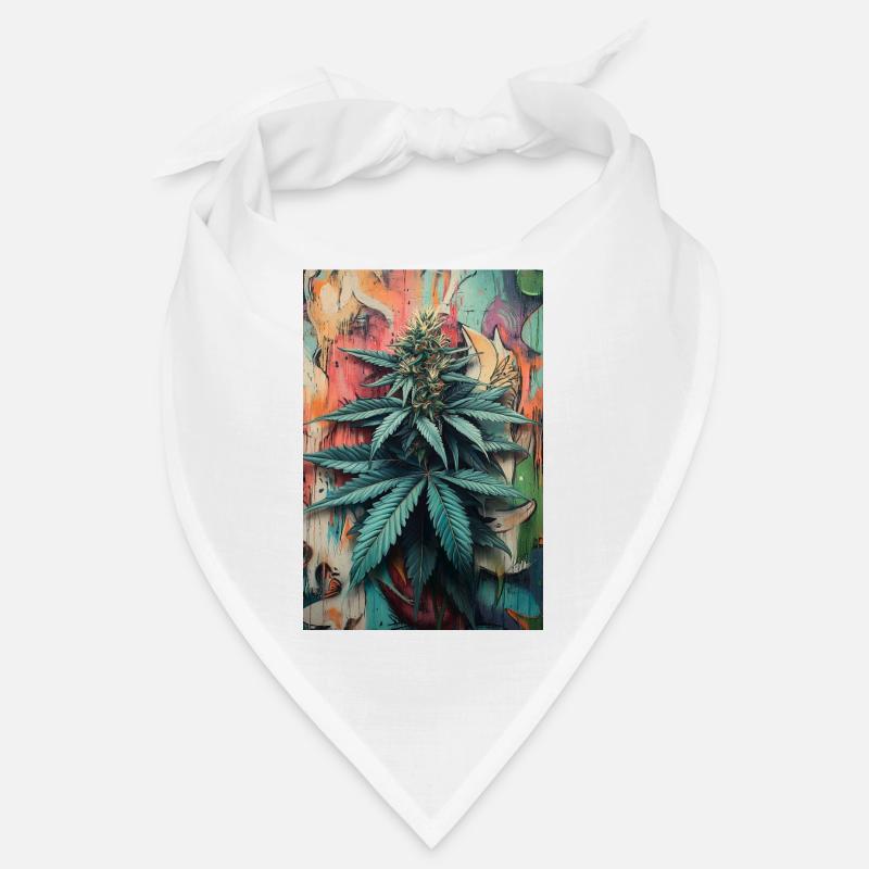 Art de feuilles de cannabis graffiti Bandana