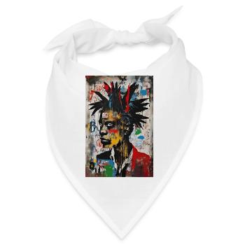 Urban Portrait - Explosion der Farben - Bandana - Weiß - Vorne
