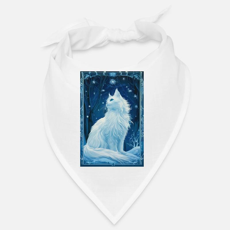 Cloudtail Cloud Tail Mucha Chat blanc des années 1920 Bandana