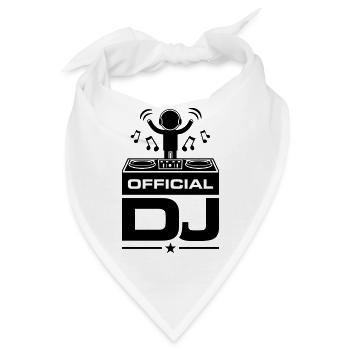 Dj Turntables - Bandana - Weiß - Vorne