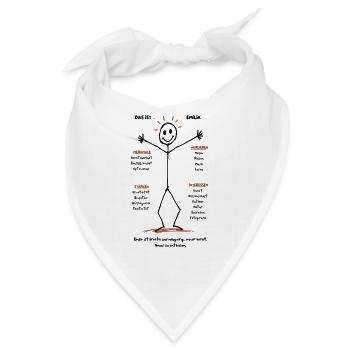 Emilias Kreative Welt - Bandana - Weiß - Vorne