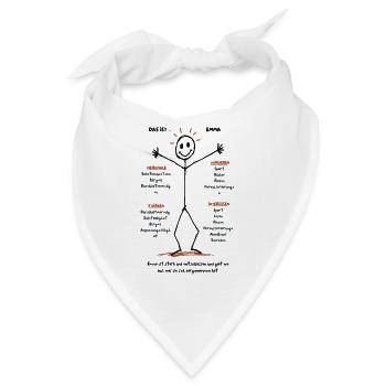 Emmas Welt der Entschlossenheit - Bandana - Weiß - Vorne