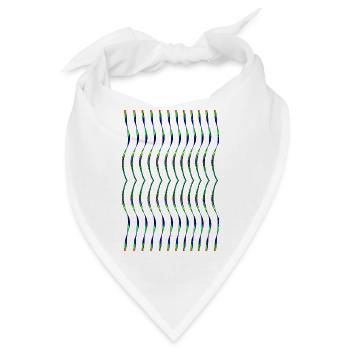 Zickzack - Bandana - Weiß - Vorne