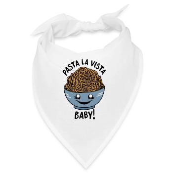 Pasta La Vista, Baby! - Bandana - Weiß - Vorne