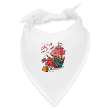 Lobster Vacation - Bandana - Weiß - Vorne
