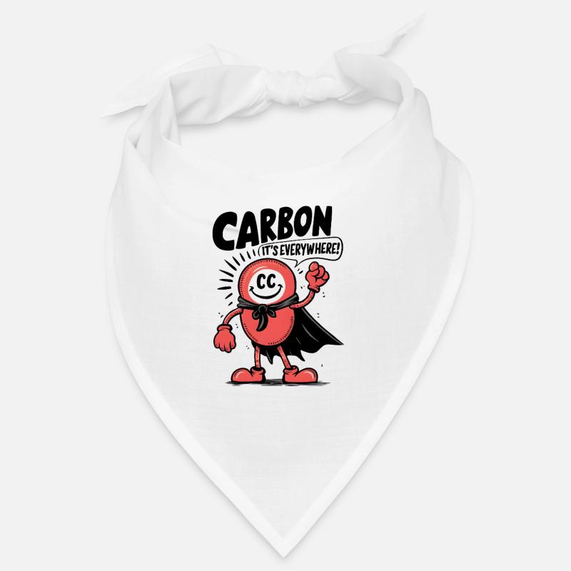 Comic Carbon - It's Everywhere! - Bandana - Weiß