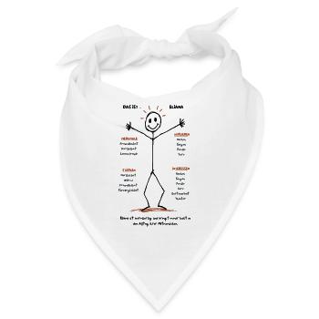 Eliana verkörpert Wärme - Bandana - Weiß - Vorne