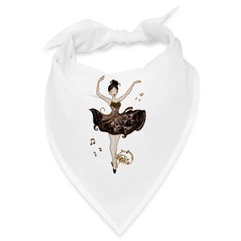 Die Tänzerin der Klänge, - Bandana - Weiß - Vorne