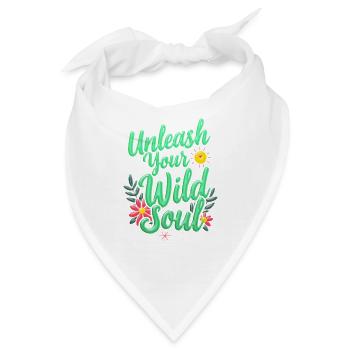 Liberez Votre Ame Sauvage - Entfesseln Sie Ihre wilde Seele - Bandana - Weiß - Vorne