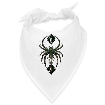 Mechanische Eleganz, die Spinne im Dunkeln. - Bandana - Weiß - Vorne
