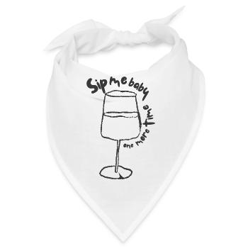 Byellas Sip me Baby-Print - Bandana - Weiß - Vorne