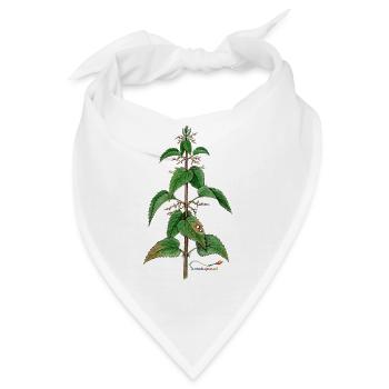Brennnessel (Urtica dioica) - Bandana - Weiß - Vorne