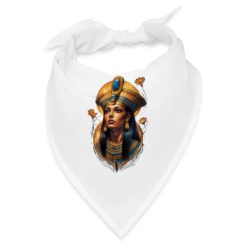 Die königliche Anmut einer majestätischen Ägypterin - Bandana - Weiß - Vorne