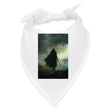 Poster Illustration Chevalier - Bandana - Weiß - Vorne