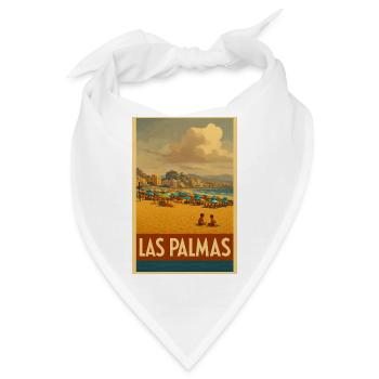 Strand von Las Palmas de Gran Canaria  - Bandana - Weiß - Vorne