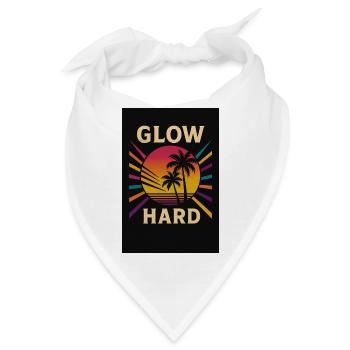 QEDSW GLOW HARD - Bandana - Weiß - Vorne