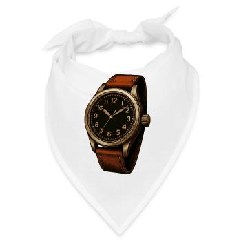 Fliegeruhr für Uhrensammler von Vintageuhren - Bandana - Weiß - Vorne