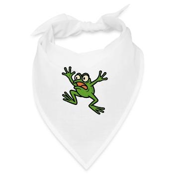 Panik-Frosch - Bandana - Weiß - Vorne