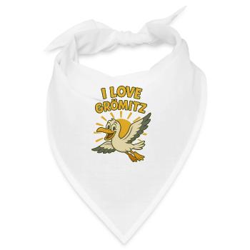 I love Grömitz - Bandana - Weiß - Vorne