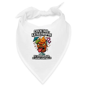 Cocktail-Katastrophe - Bandana - Weiß - Vorne