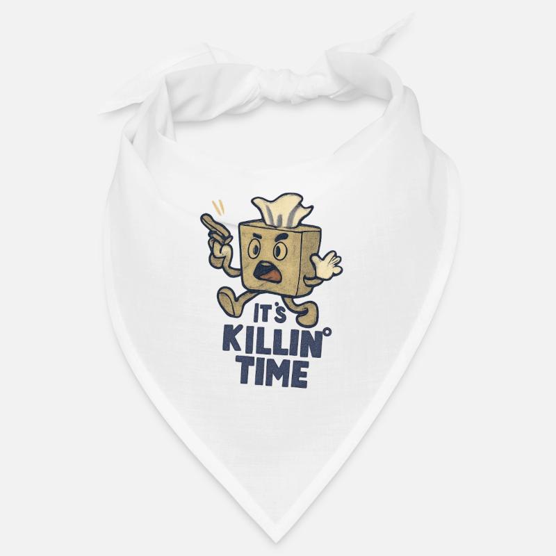 Angry Tissue Box with Gun - It's Killin' Time Bandana
