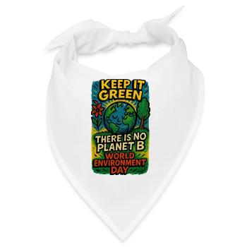 Erdbewusstsein Earth Day Design - Bandana - Weiß - Vorne
