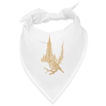 ULMER MUNSTER und Ulmer Spatz - Bandana - Weiß - Vorne