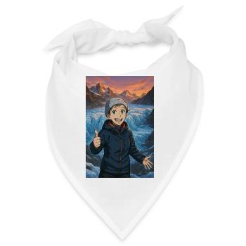 Freudige eisige Wanderung - Bandana - Weiß - Vorne