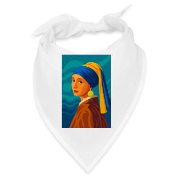 Die Jungfrau (in der Schwebe) - Bandana - Weiß - Vorne