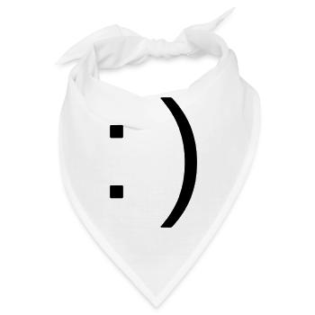 Smile - Bandana - Weiß - Vorne
