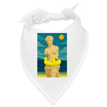 Die Venus (am Strand) - Bandana - Weiß - Vorne