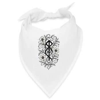 Florale Gerechtigkeit - Bandana - Weiß - Vorne
