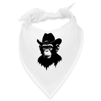 Cowboy Monkey - Bandana - Weiß - Vorne