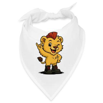 König der Punk-Savanne - Bandana - Weiß - Vorne