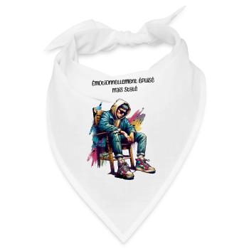 Emotional erschöpft, aber super stylisch - Bandana - Weiß - Vorne