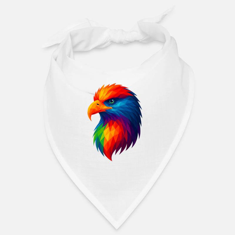 WPAP Polygon Style Animals - Eagle Bandana