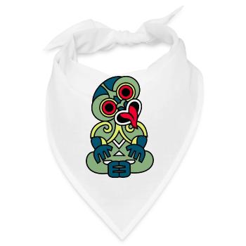 Hei Tiki Neuseeland Maori - Bandana - Weiß - Vorne