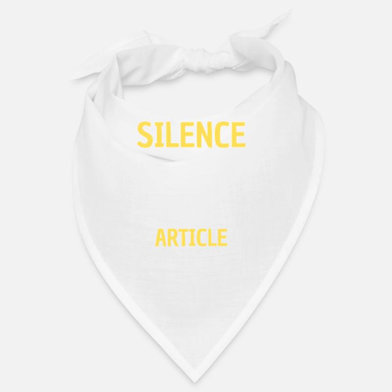 SILENCE I AM WRITING MY NEXT ARTICLE Bandana