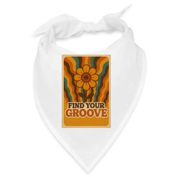 Flower Power Groove - Bandana - Weiß - Vorne