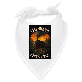 Eisenbahn Lifestyle - Bandana - Weiß - Vorne